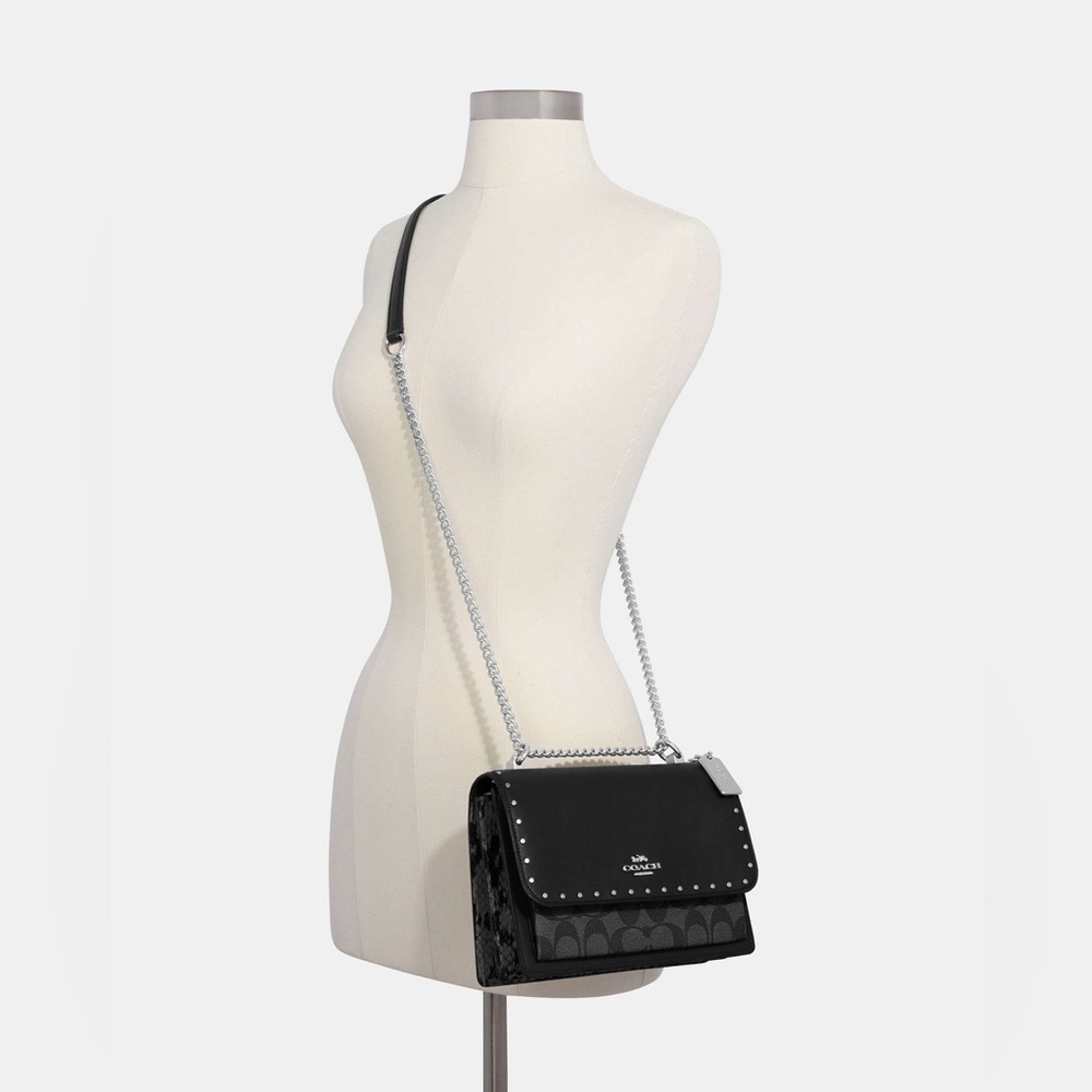 Coach Klare Crossbody Bag In Signature Canvas With Rivets with Micro Wallet Set - Picture 16 of 16